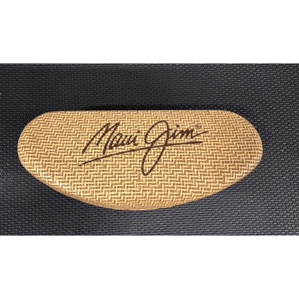 Maui Jim Sunglass Case Basket Weave Hard Clamshell CASE ONLY